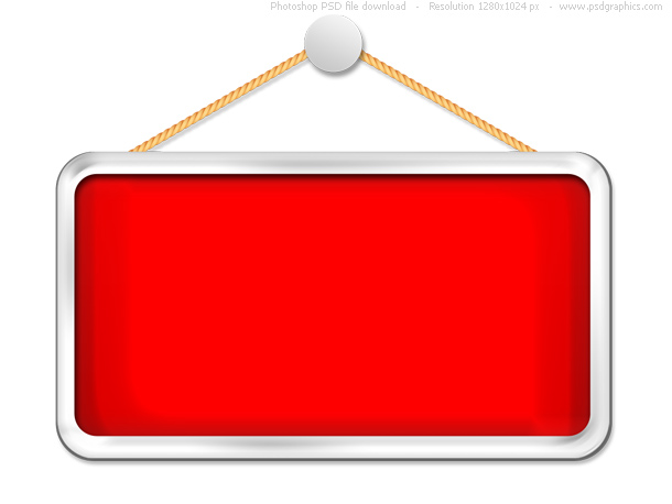 Blank Hanging Sign Template