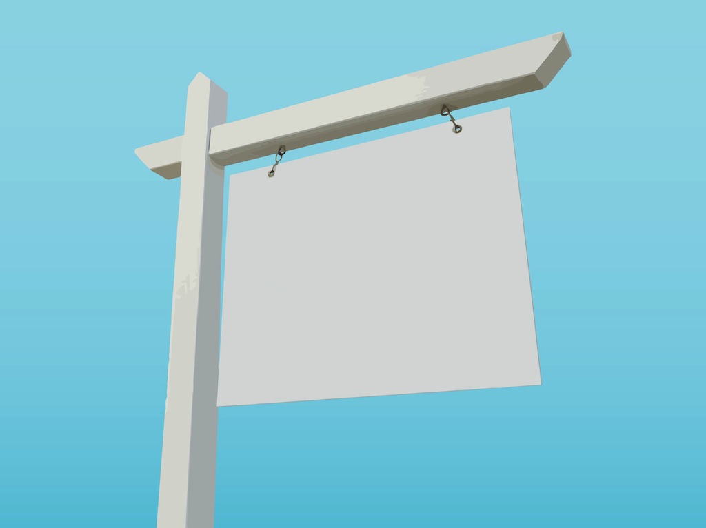 Blank Sign Vector Blank Sign Vector