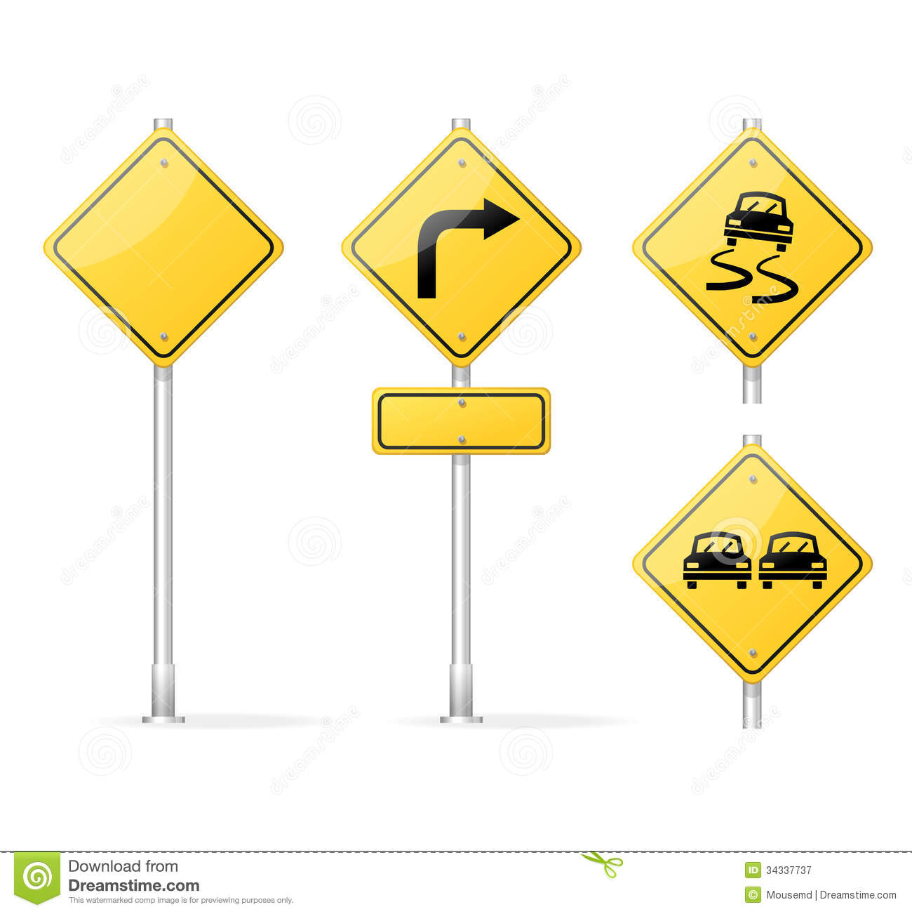 Blank Traffic Signs