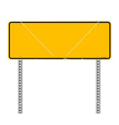 Blank Warning Sign