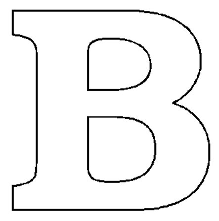 Block Letter B