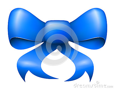 Blue Christmas Ribbons and Bows