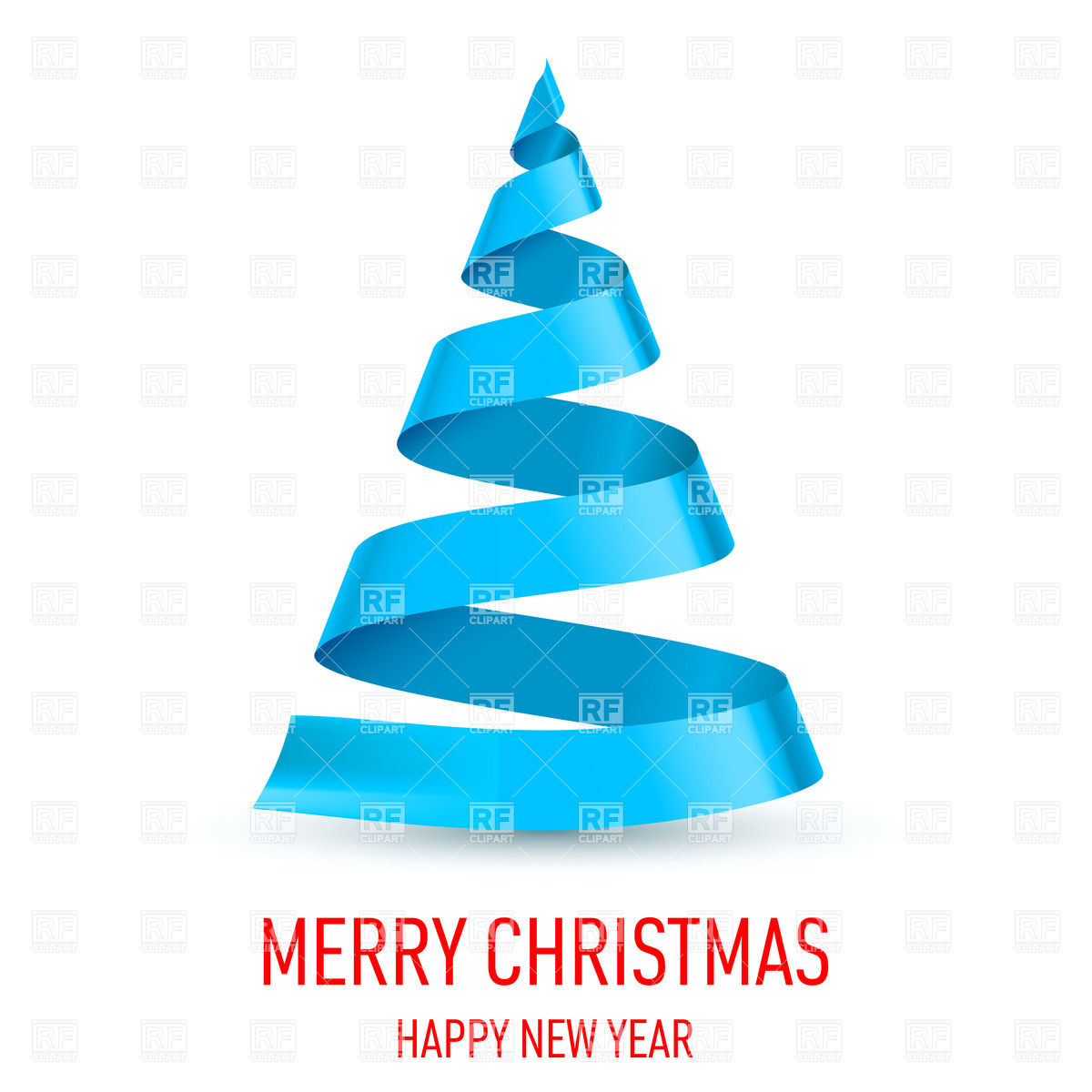 Blue Christmas Tree Clip Art