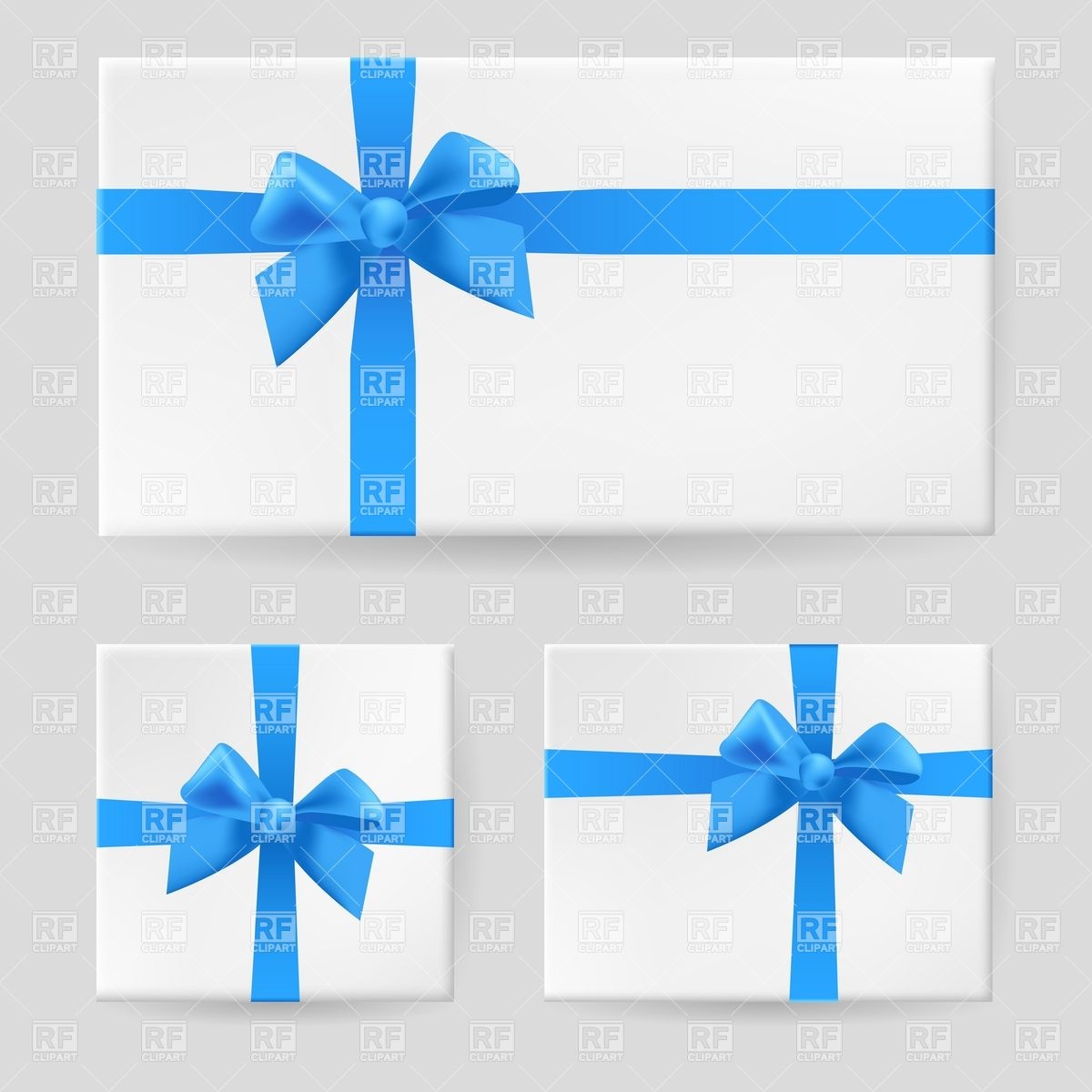 Blue Gift Ribbon Clip Art