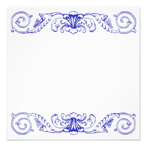 Blue Invitation Borders