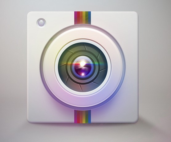 Camera Lens Icon PSD