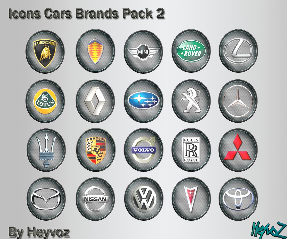 Car Brand Icons with Names