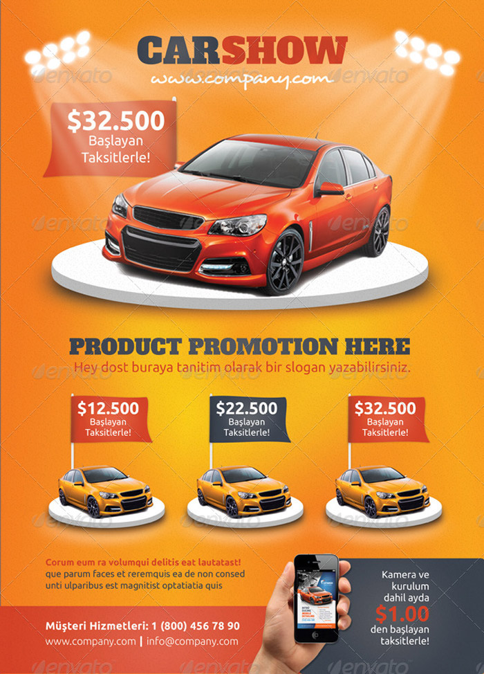 Car Show Flyer Template Printable