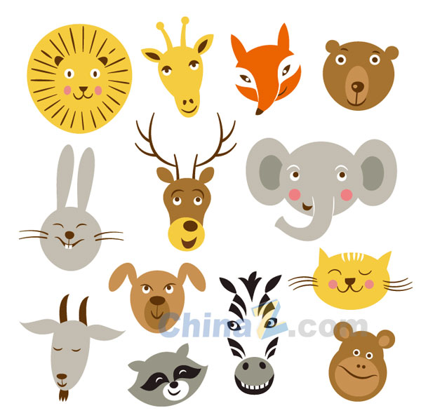 Cartoon Animal Heads