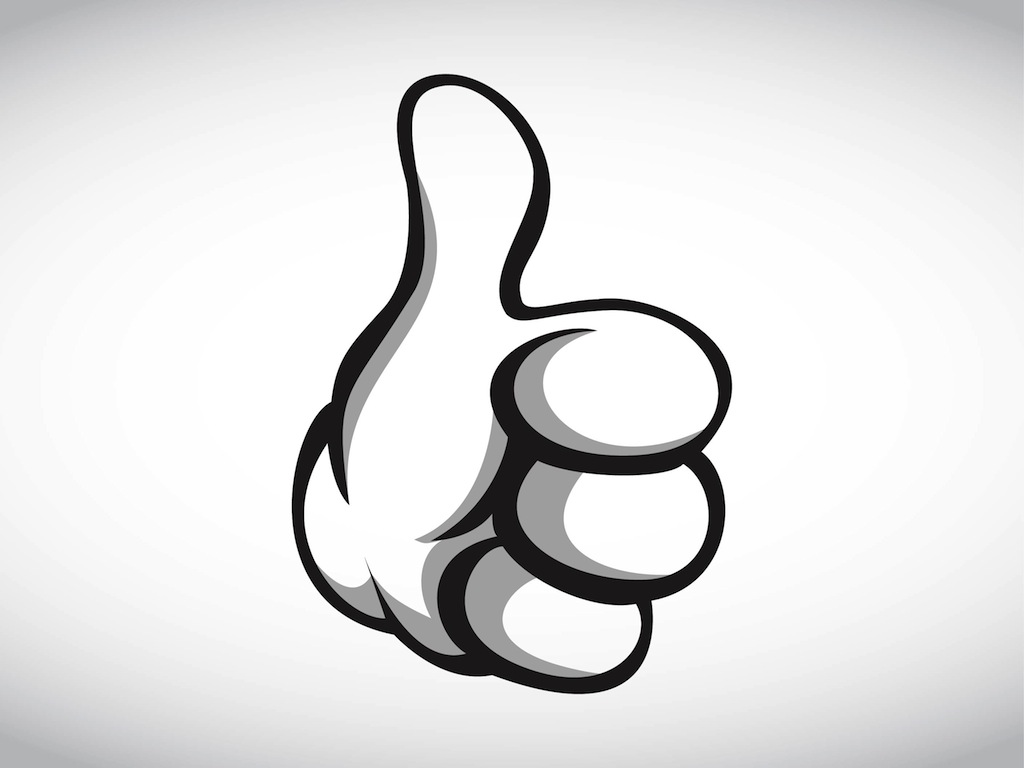 Cartoon Hand Thumbs Up