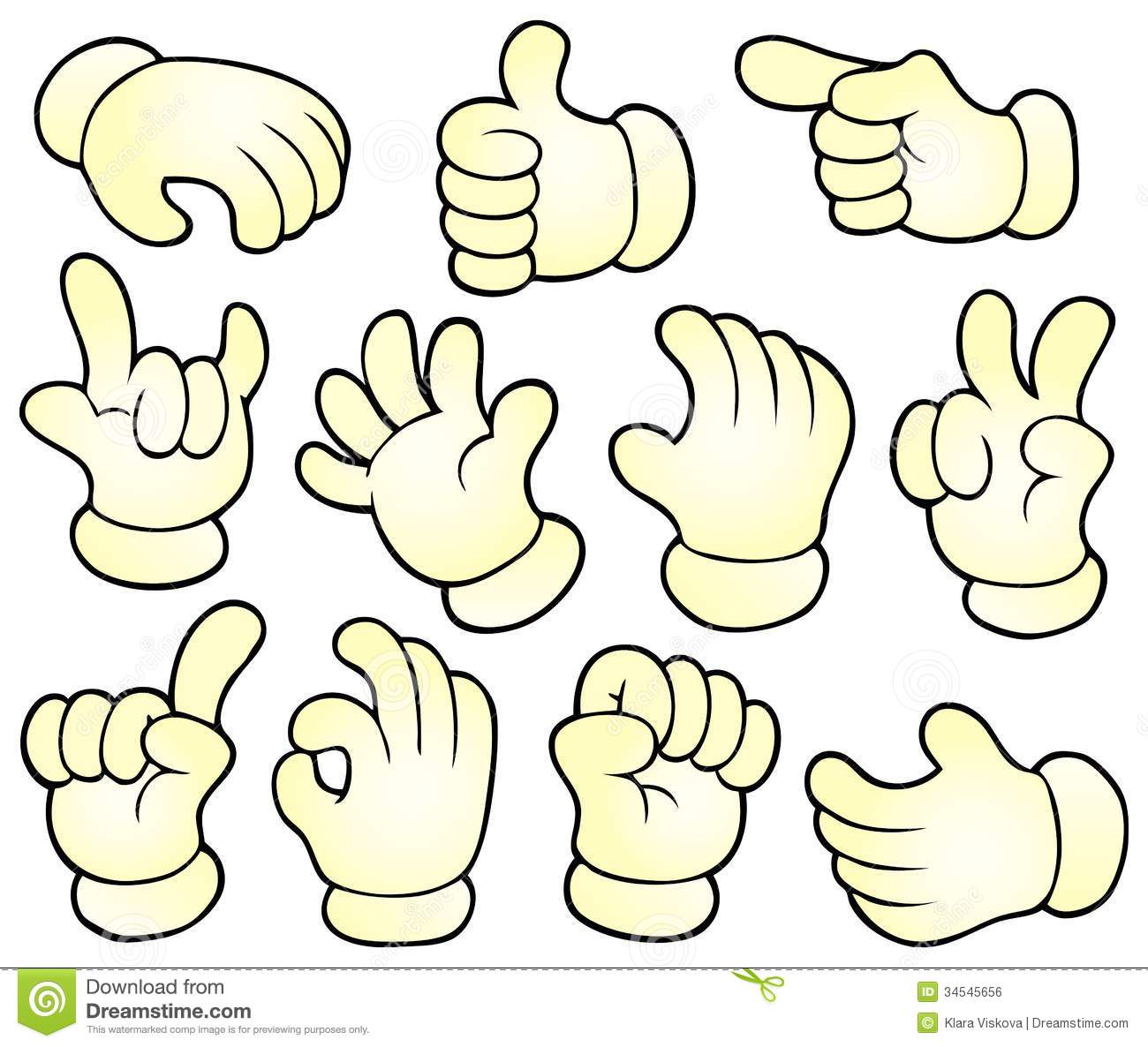 Cartoon Hand Vector Free