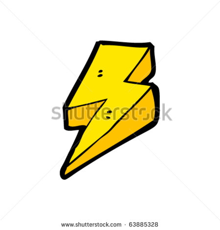 Cartoon Lightning Bolt Vector