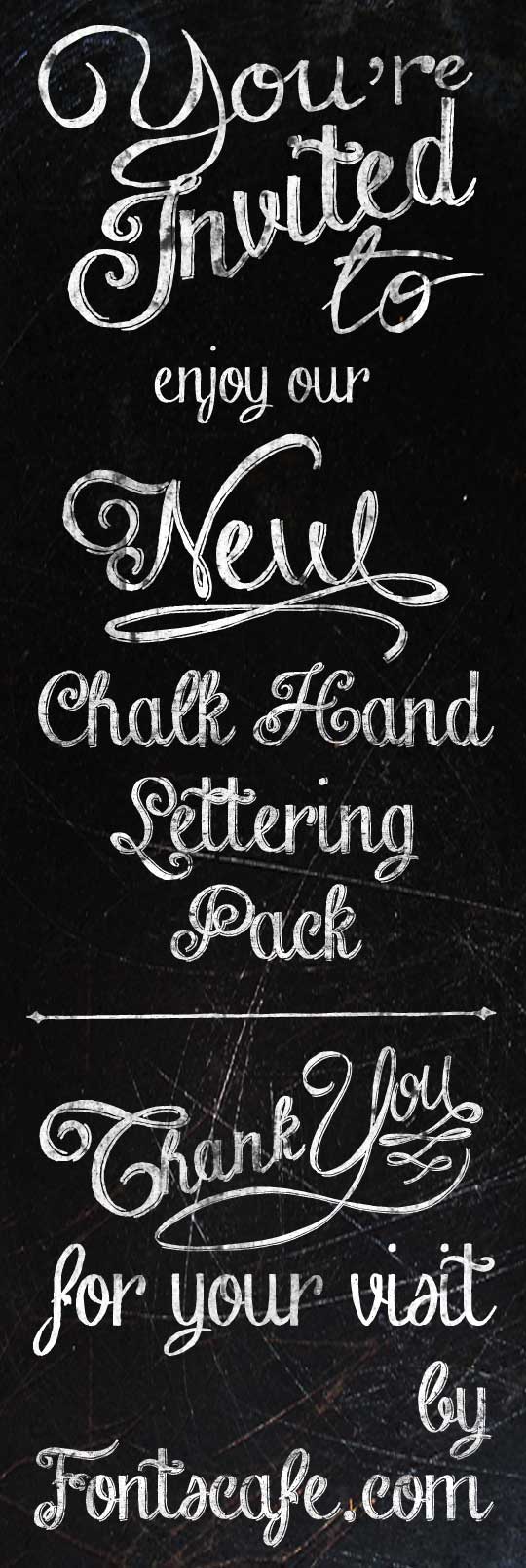 Chalk Hand Lettering Font Chalk Hand Lettering Font