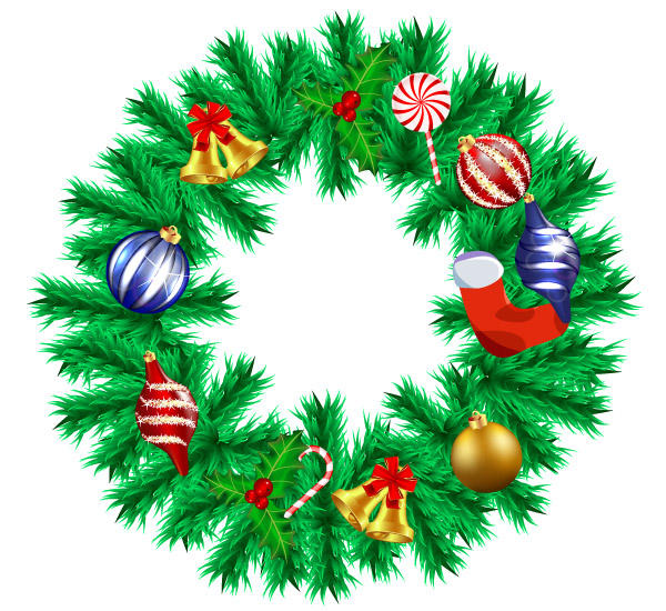 Christmas Garland Vector Free