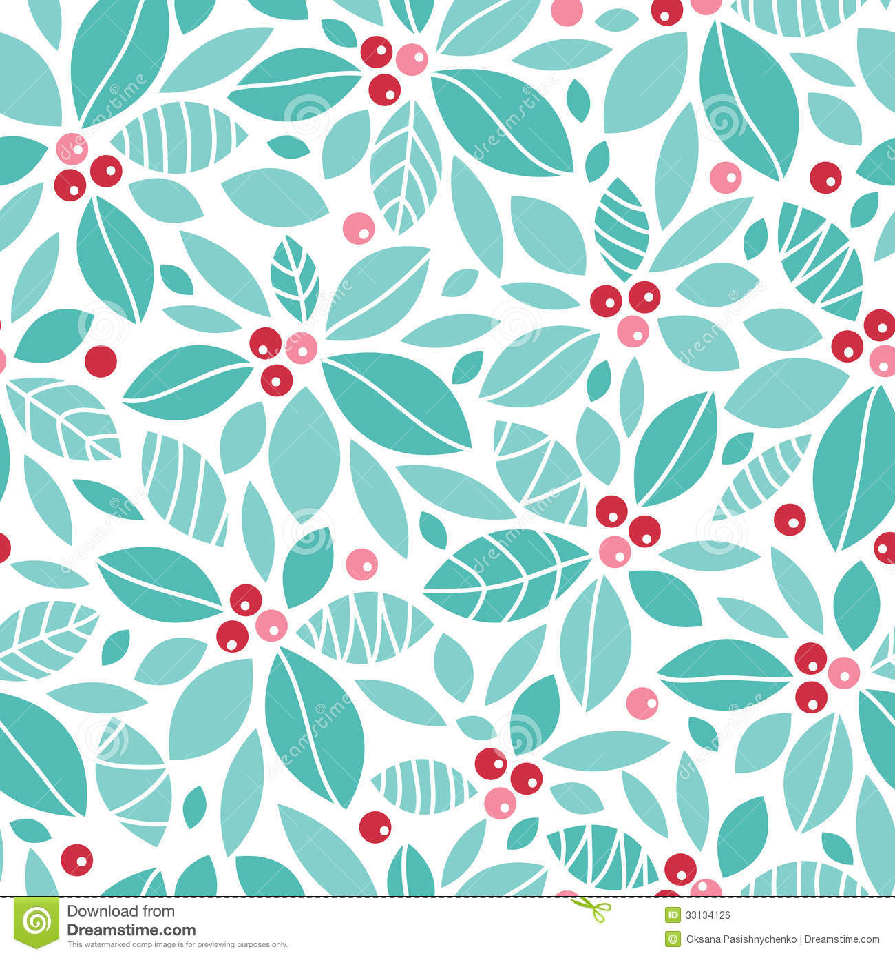 Christmas Holly Pattern