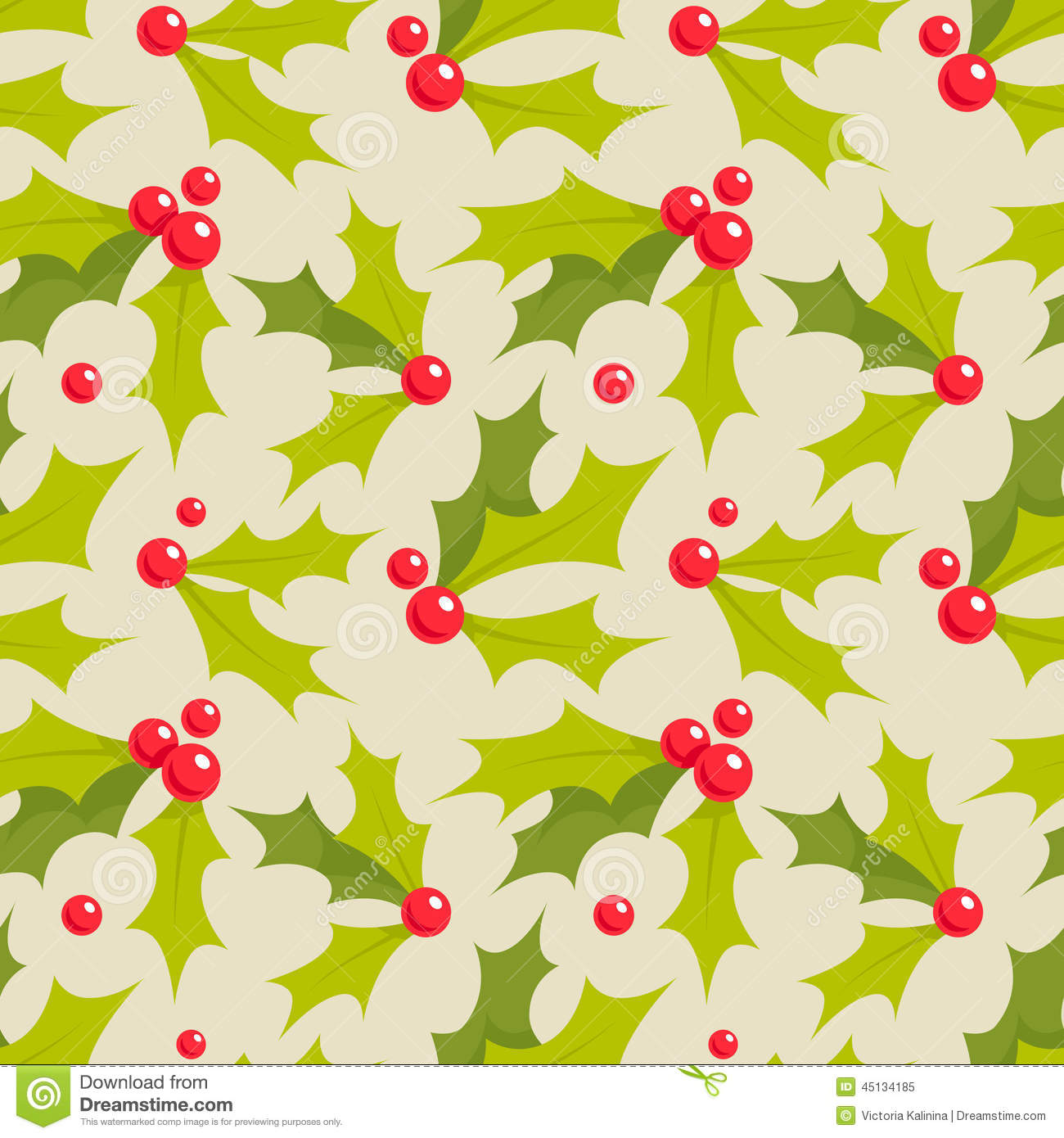 Christmas Holly Pattern