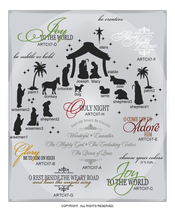 Christmas Nativity Clip Art Designs