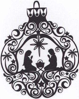 Christmas Nativity Silhouettes SVG Files