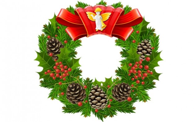 Christmas Wreath Vector Free