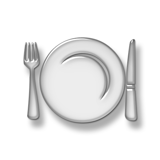 Clear Dinner Plate Icon PNG Image