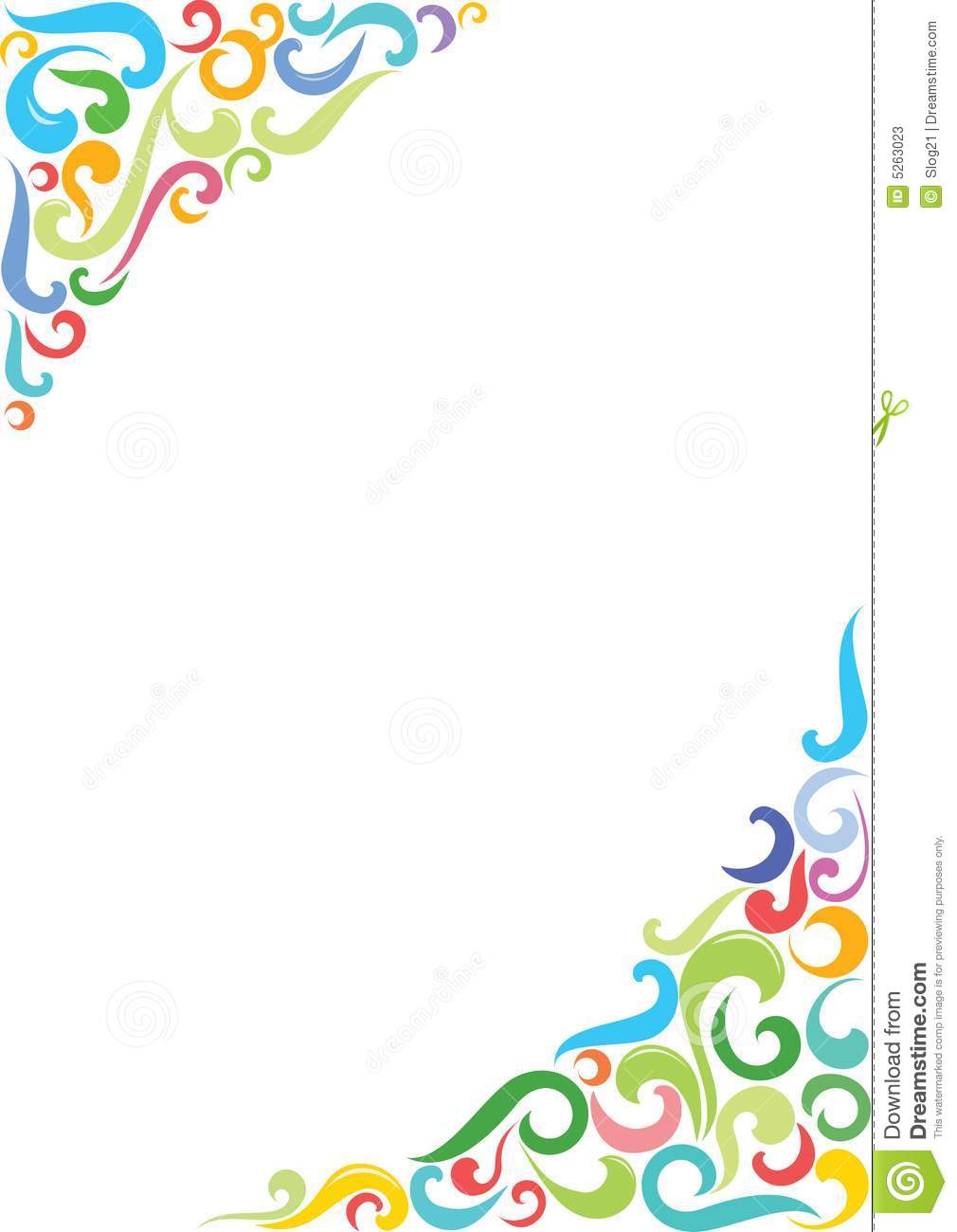 Colorful Corner Borders Colorful Corner Borders