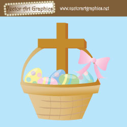 Cross Religious Easter Eggs