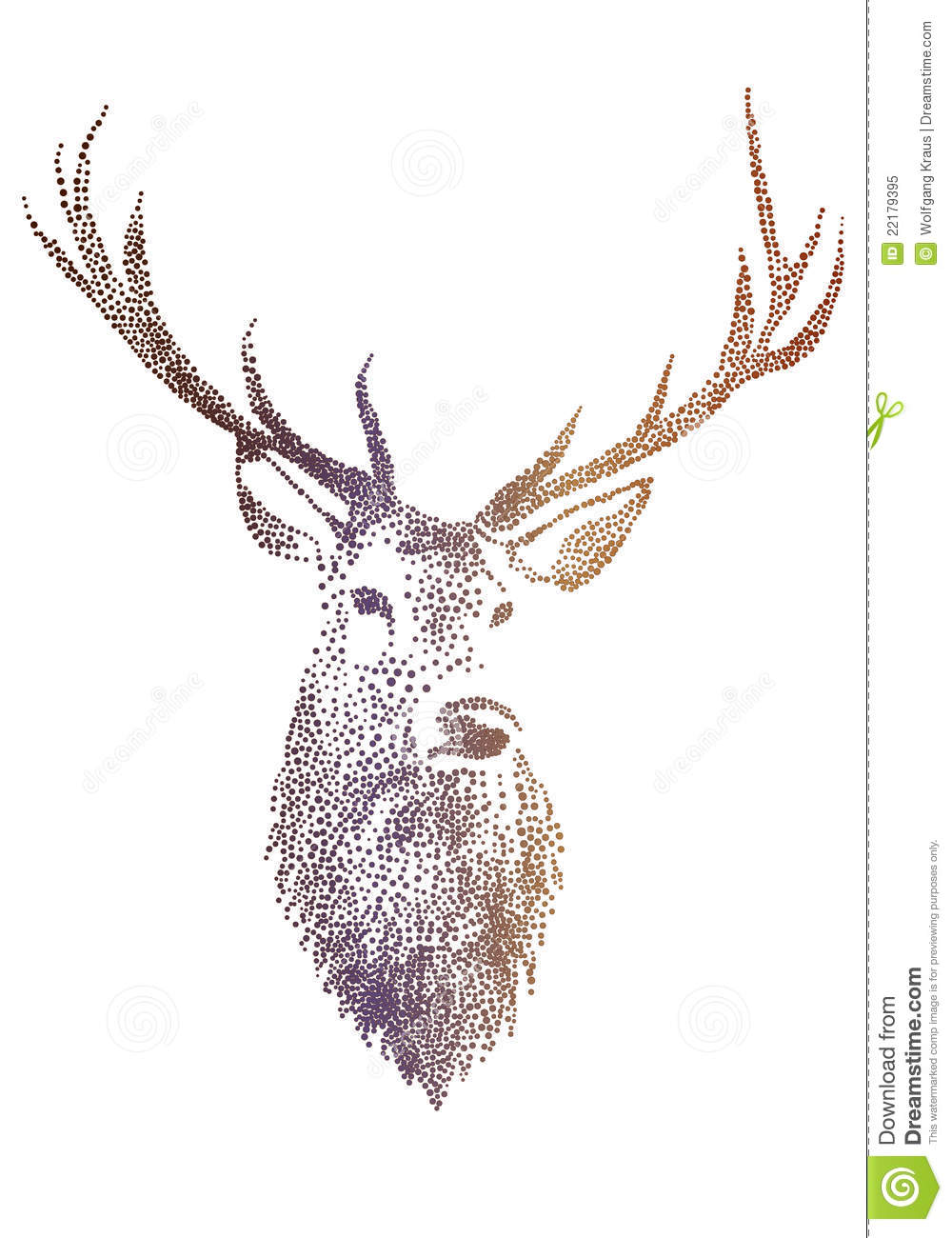 Deer Head Vector Free