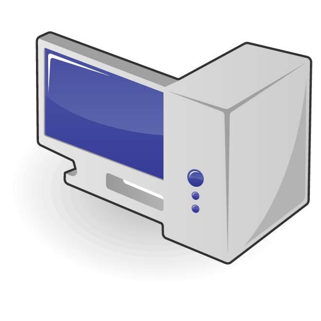 Desktop Computer Clip Art Vector