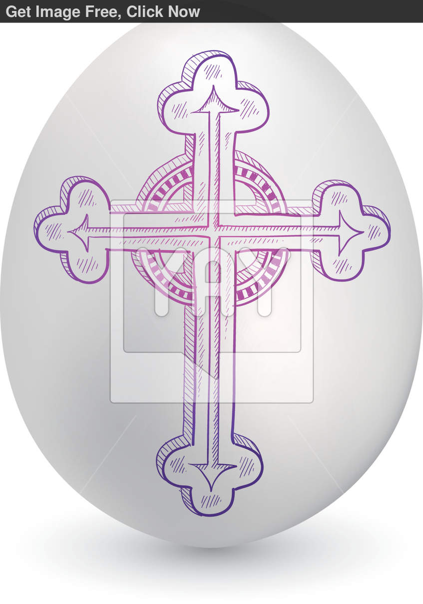 Easter Egg with Cross