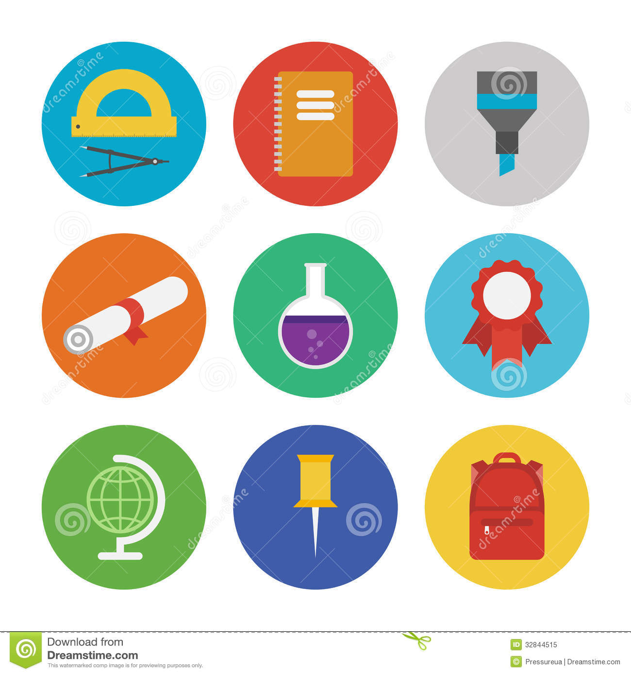 Education Icons Vector Free