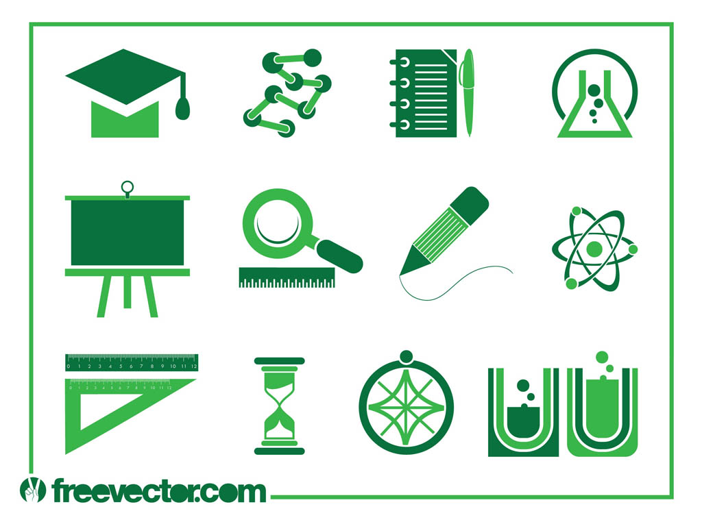 Education Icons Vector Free