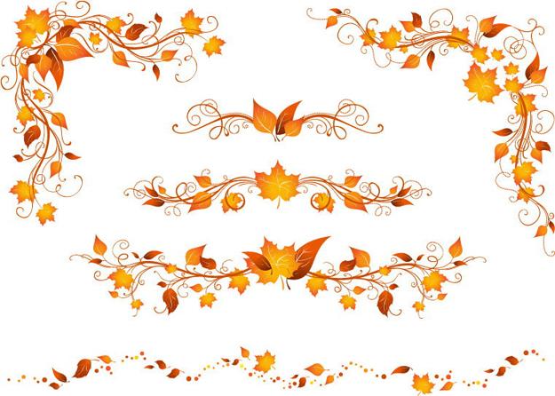 Fall Leaf Border Pattern