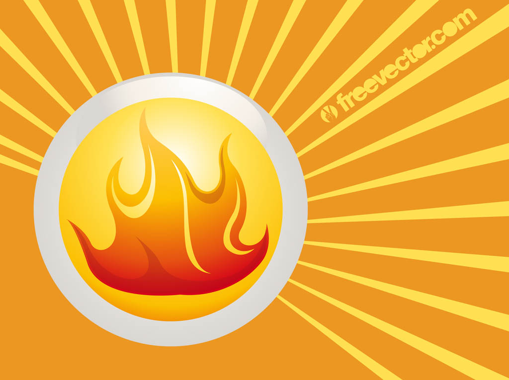 Fire Badge Vector Free