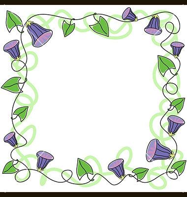 Flower Swirl Border