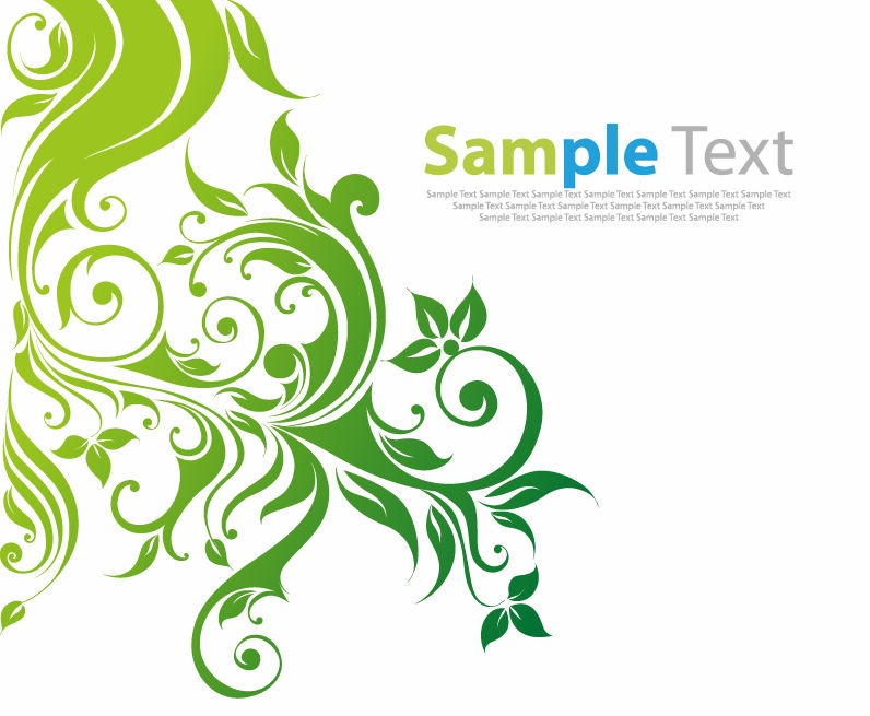 Flower Swirl Floral Vector