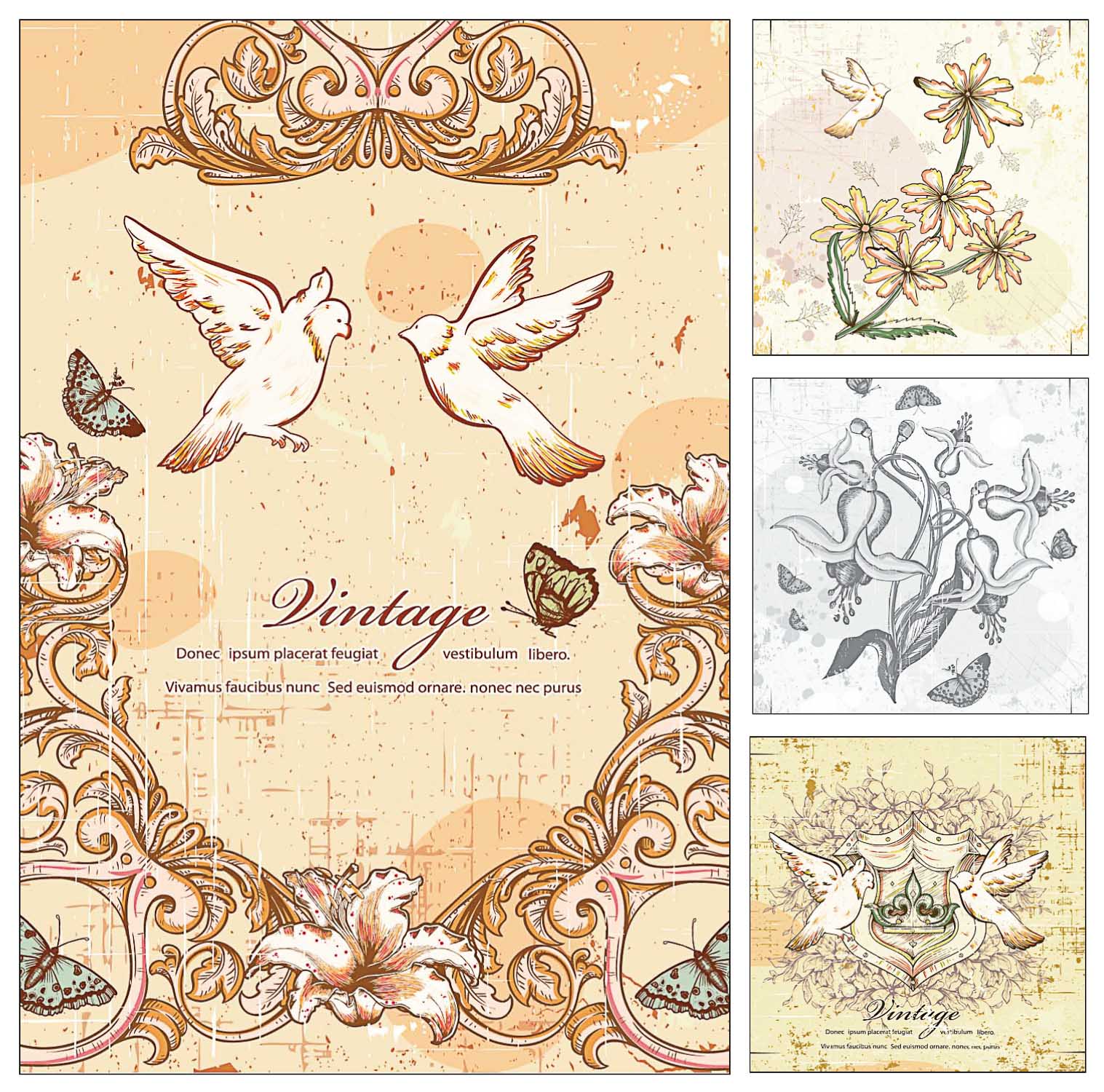 Flower Wedding Invitation Card