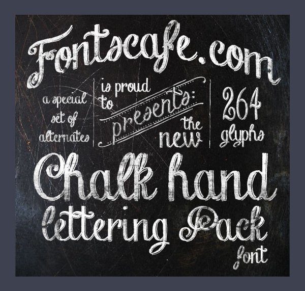 Free Chalk Hand Lettering Font