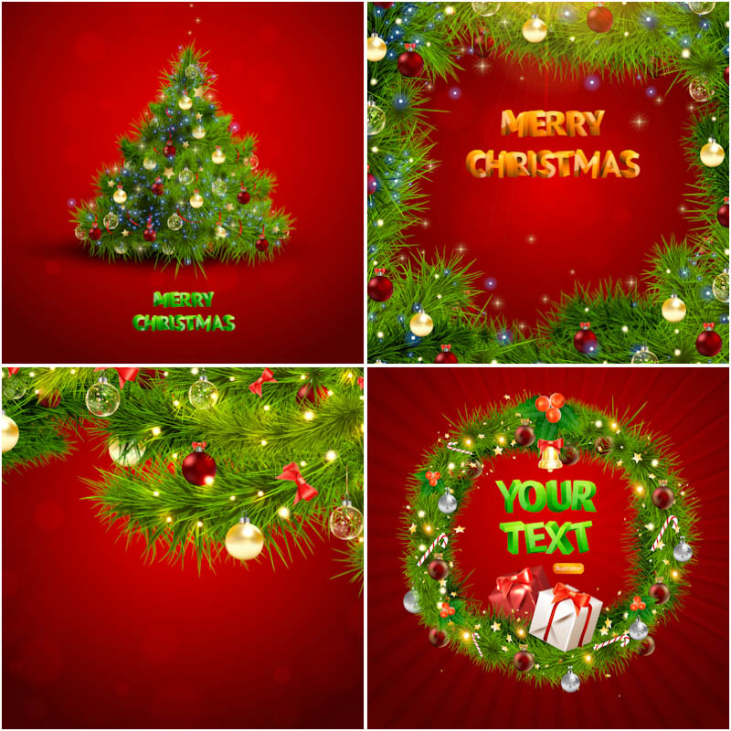 Free Christmas Holiday Vector Background