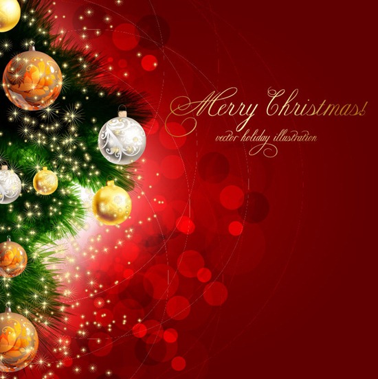 Free Christmas Holiday Vector Background