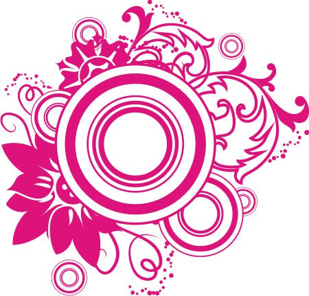 13 Pink Swirl Vector Graphics Images