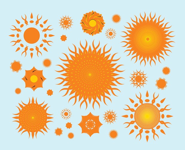 Free Clip Art Sun Vector Graphics