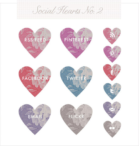 Free Cute Social Media Icon Buttons Free Cute Social Media Icon Buttons