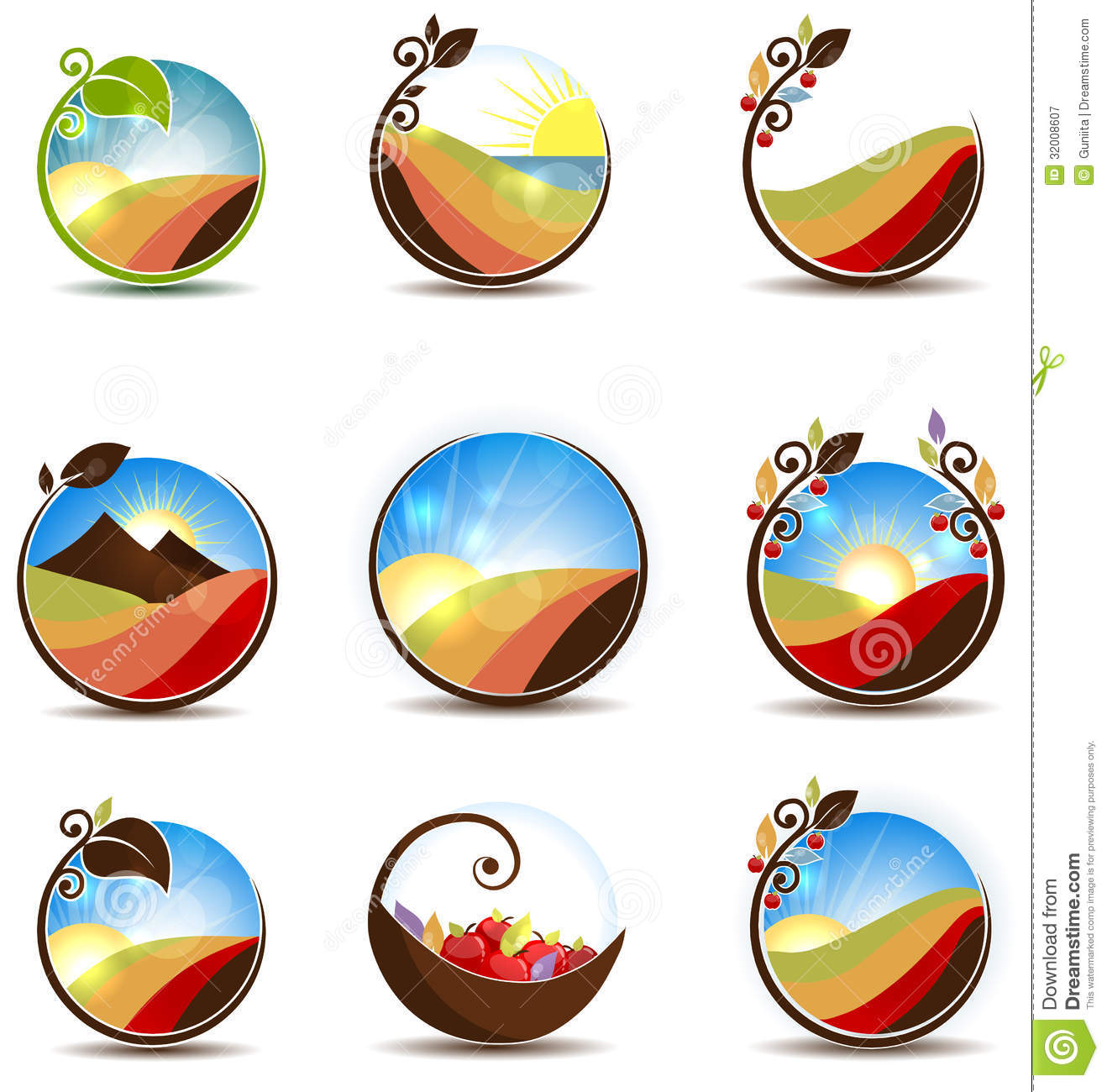 Free Icons Sunset and Sunrise