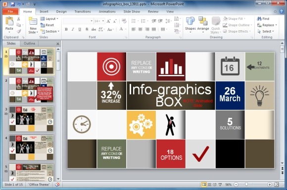 Free Infographic PowerPoint Template