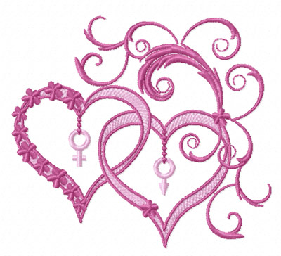 Free Machine Embroidery Heart Designs