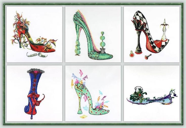 Free Machine Embroidery Shoe Designs Free Machine Embroidery Shoe Designs