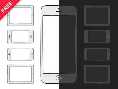 Free Mockup Templates Mobile Devices