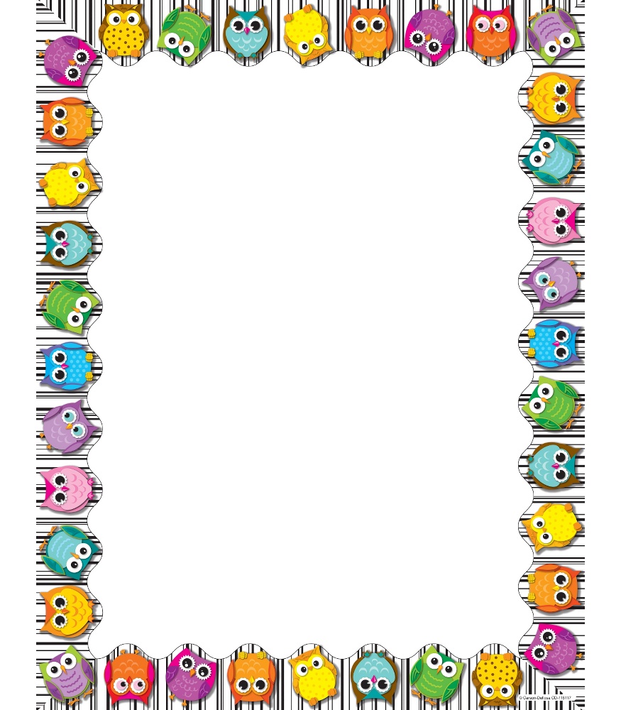 Free Owl Border Paper