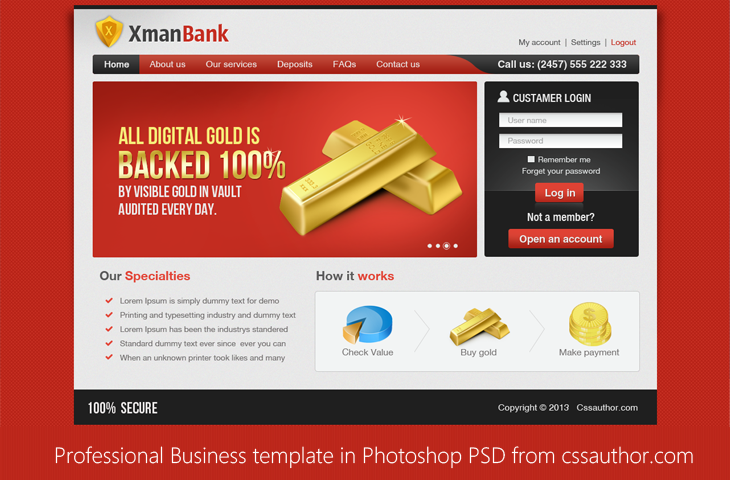 Free Photoshop PSD Templates Download