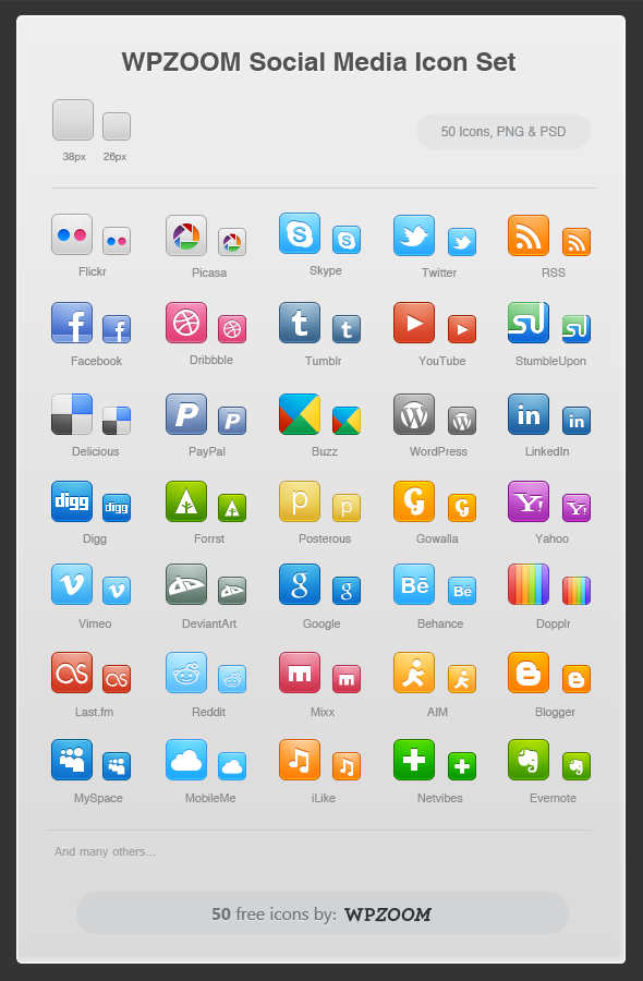 Free Social Media Icon Sets